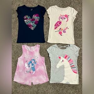 4 Girls Short Sleeve t-shirts sz 7/8